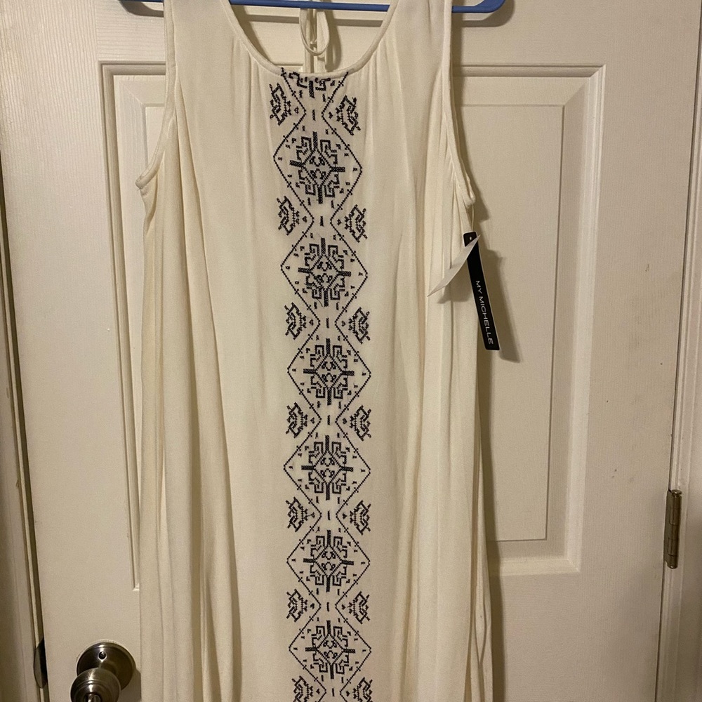 My Michelle Cream Sundress
